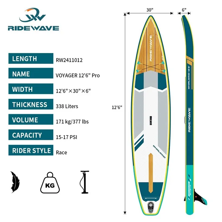RIDEWAVE All Round - Whirlwind Series Series 12‘6‘’ Race Paddle Board SUP